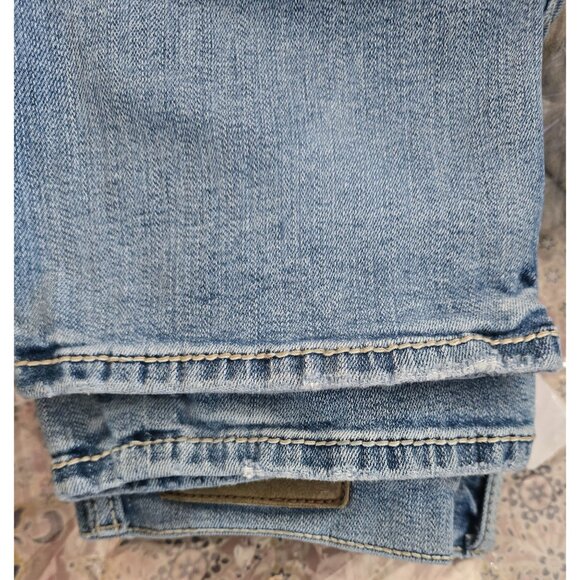 BKE Jake Blue Denim Straight Fit Jeans Faded Casual Look western workwear boho - Picture 12 of 13